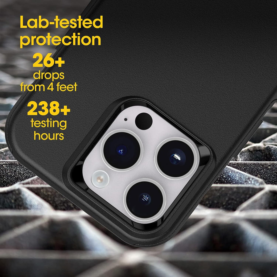 OtterBox Schutzhülle für iPhone 14 Pro (nur Pendler-Serie), schwarz, schlank und robust, taschenfreu