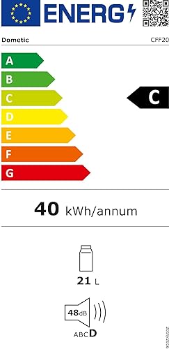 DOMETIC CFF 20 Tragbare elektrische Kompressor-Kühlbox 21 Liter, Tiefkühlung bis -18 °C, 12/230 V fü