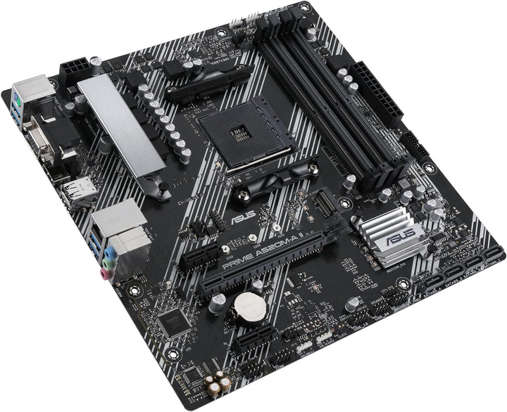 ASUS Prime A520M-A II/CSM Mainboard Sockel AM4 (AMD Ryzen, Micro-ATX, M.2, 1Gbit/s-Ethernet, SATA 6G