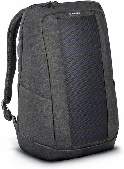SUNNYBAG Iconic Solar-Rucksack mit integriertem 7 Watt Solar-Panel | USB-Anschluss | Wireless-Chargi