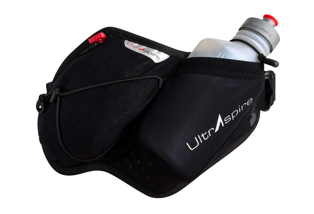 UltrAspire Essential Bottle Pack Trinkgürtel (Pitch Black, Universal (Brustumfang: 66-109 cm)) Pechs