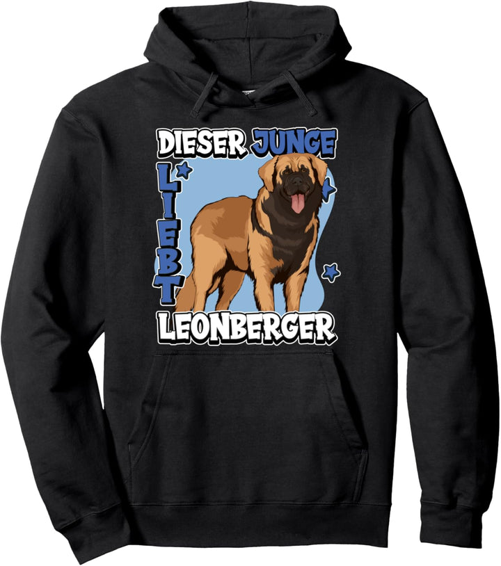 Kinder Sachen Hundehalter Dieser Junge liebt Leonberger Pullover Hoodie