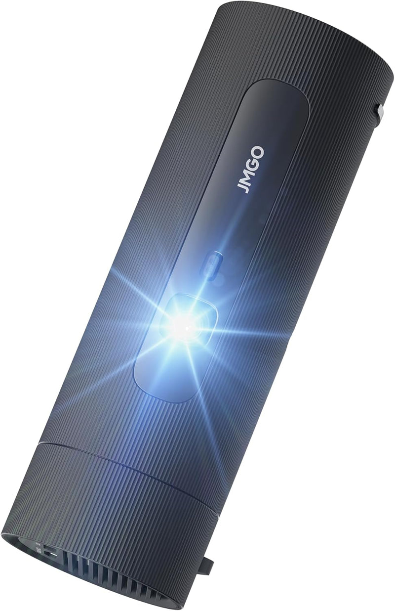 JMGO PicoFlix Mini Beamer Outdoor mit Google TV, Netflix, 1080P Portable Projektor, 450 ANSI Lumen,