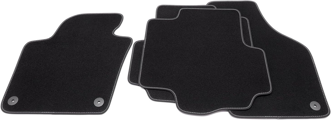 tuning-art V213-FBA Fussmatten Exclusive für VW Sharan 2 Seat Alhambra 2 7N 5 Sitzer 2010-2022 Silbe