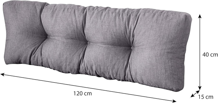 sunnypillow Palettenkissen Auflage Set für Europaletten Indoor und Outdoor Palettenpolster Palettens