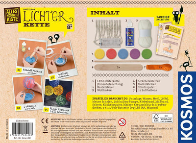 Kosmos 604288 AllesKönnerKiste Lichterkette zum Selbermachen, DIY-Bastelset für Mädchen und Jungen a