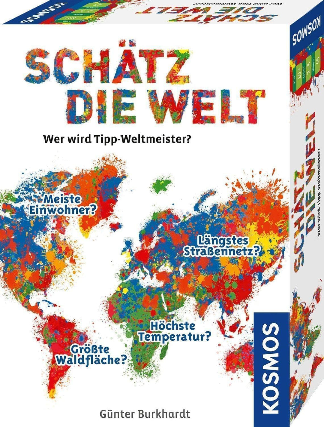 Kosmos 682866 Schätz die Welt, Wer Wird Wett-Weltmeister? Geografie-Spiel über die Länder der Erde,