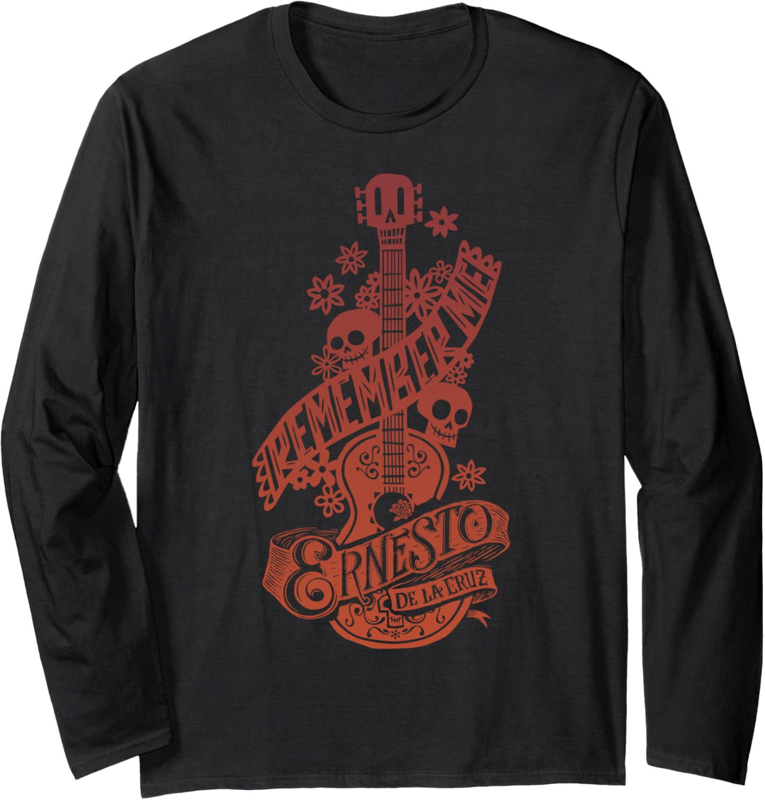 Disney Pixar Coco Remember Me Ernesto Guitar Langarmshirt