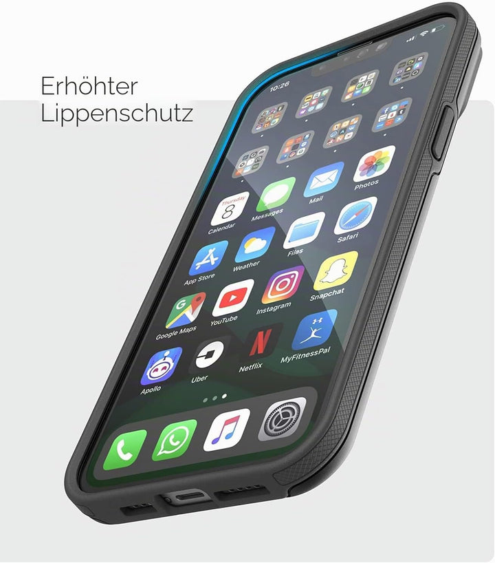 Encased Wallet Hülle für iPhone 13 mit Kartenfach – Schutzhülle Handyhülle Stossfest Case (4 Karten/