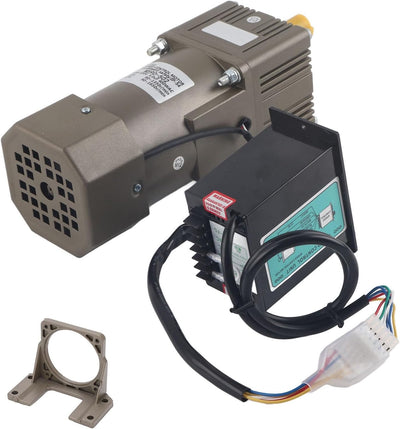 AC 220V 90W Motor mit einstellbarer Drehzahl Stufenlos regelbarer Frequenzumrichtermotor mit Getrieb