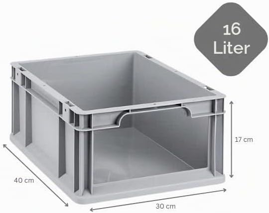 SparSet 5x Eurobox NextGen Store | HxBxT 17x30x40cm | 16 Liter | Front offen | Eurobehälter, Transpo
