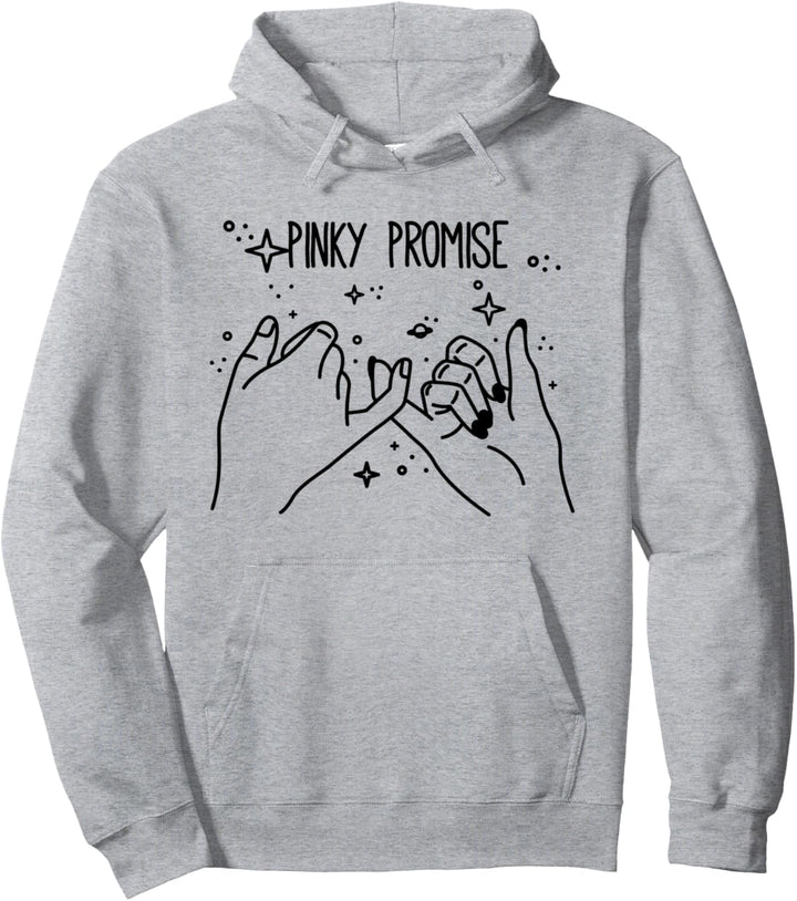 Enjoy Cool The Pinky Promise & Be Honest Illustration Quotes Pullover Hoodie