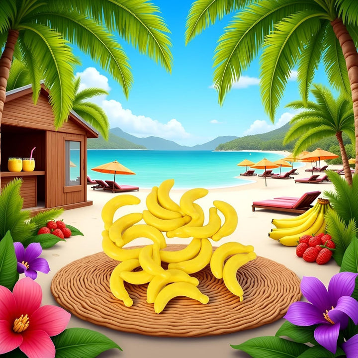 Mini-Bananen-Frucht, künstliche Bananen-Requisiten, Kunststoff-Schaumstoff, Gemüse, Obst als Party-O