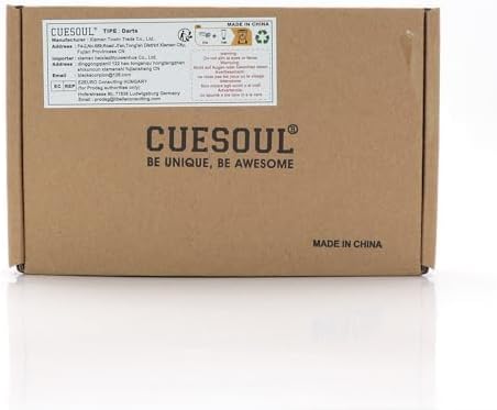 CUESOUL Steel Tip 90% Tungsten Dart Set mit Ölfarbe Finish und ROST Flights 22g BLAUER COCKTAIL, 22g