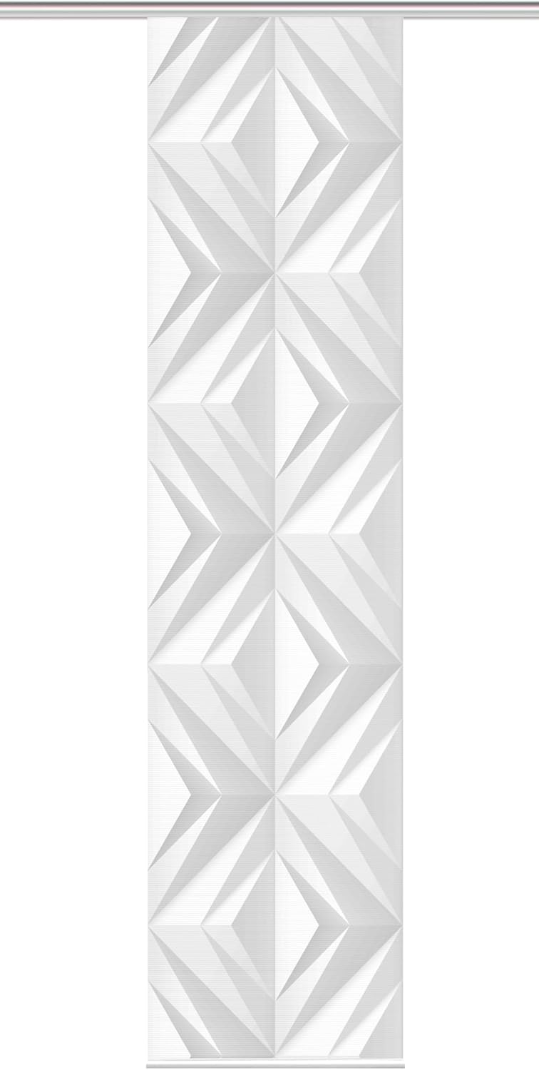Vision S Schiebegardine FRESKO, Digitaldruck auf Bambus-Optik , mit abstraktem Motiv, 260x60cm, Farb