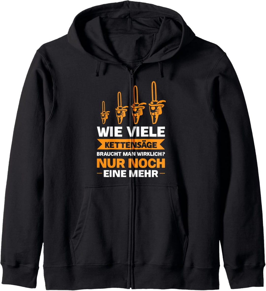 Kettensäge Forstwirt Waldarbeiter Kapuzenjacke