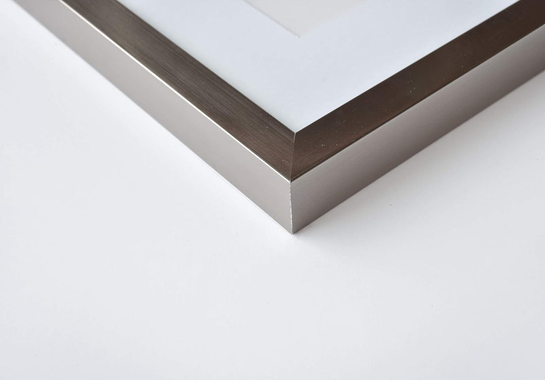 accent by nielsen Holz Bilderrahmen Apollon, 50x60 cm, Silber 50 x 60 cm Silber, 50 x 60 cm Silber