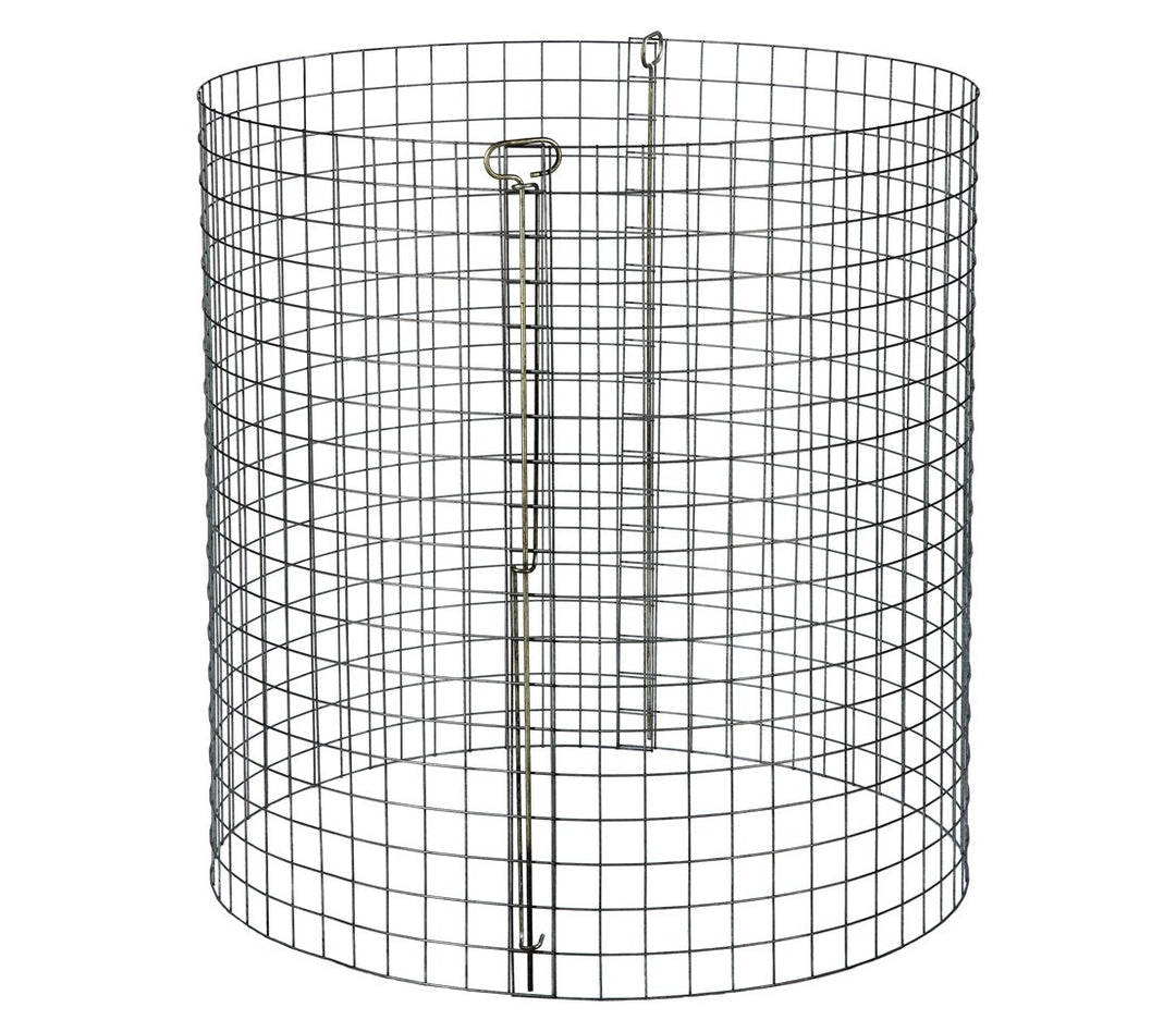 Dehner Kompostersilo, Ø 95 cm, Höhe 95 cm, Stahl verzinkt, Silber