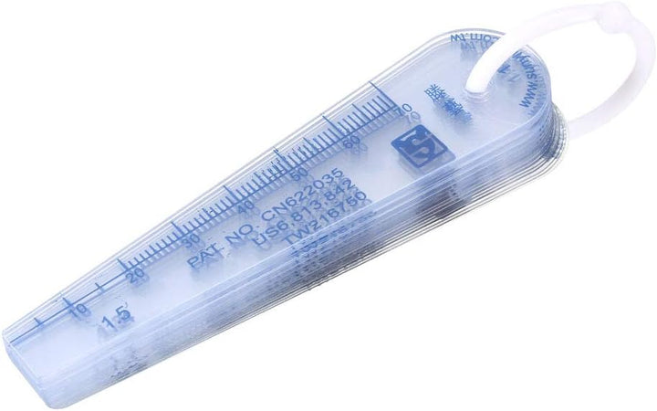 sourcing map 18 in 1 Fühlerlehre Kunststoff Spaltfüller Messwerkzeug für Spaltbreite 0,05-1,5mm Dick