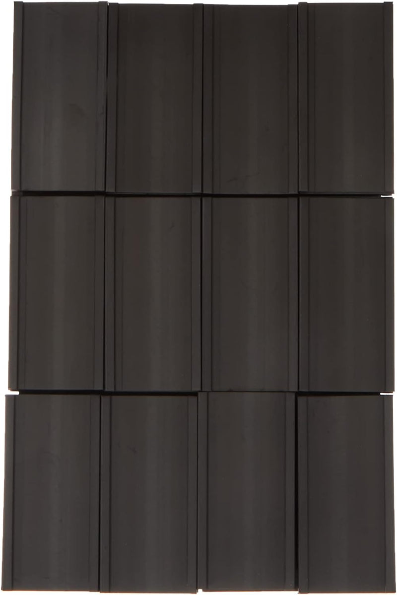 Legamaster 7-450600 Magnetische Etikettenträger für Whiteboards, 36 Stück, 30 x 60 mm, schwarz, 30 x