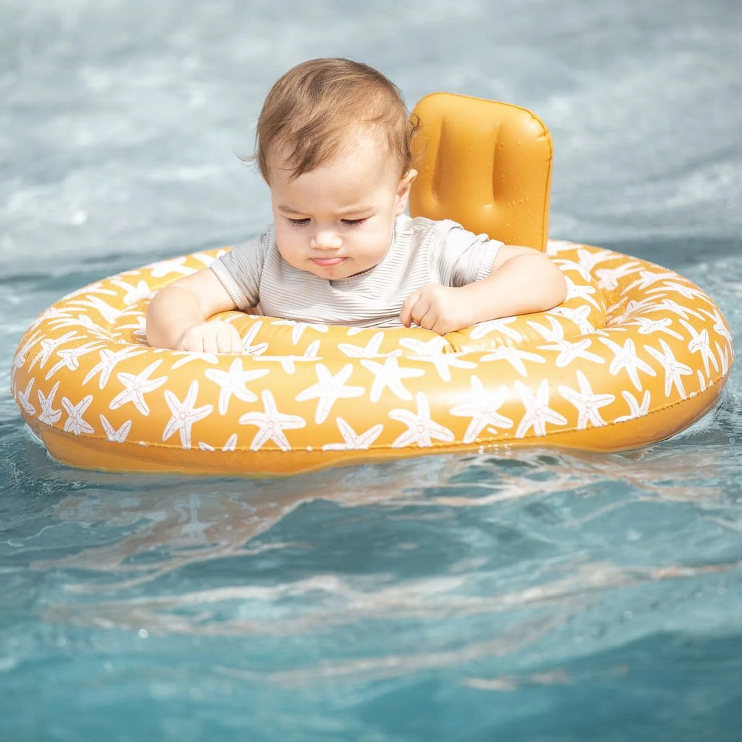 Babyschwimmer Float rosa Gold 0-1 Jahr Ø 69 cm Beige Seesterne, Ø 69 cm Beige Seesterne