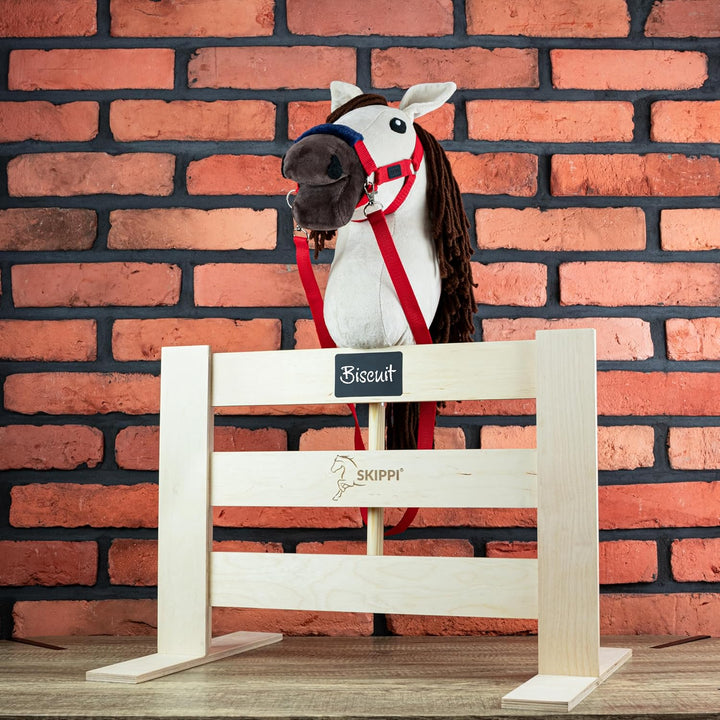 SKIPPI Hobby Horse Paddock für 3 Pferde, Hobby Horse Stall, Pferdestall, Box