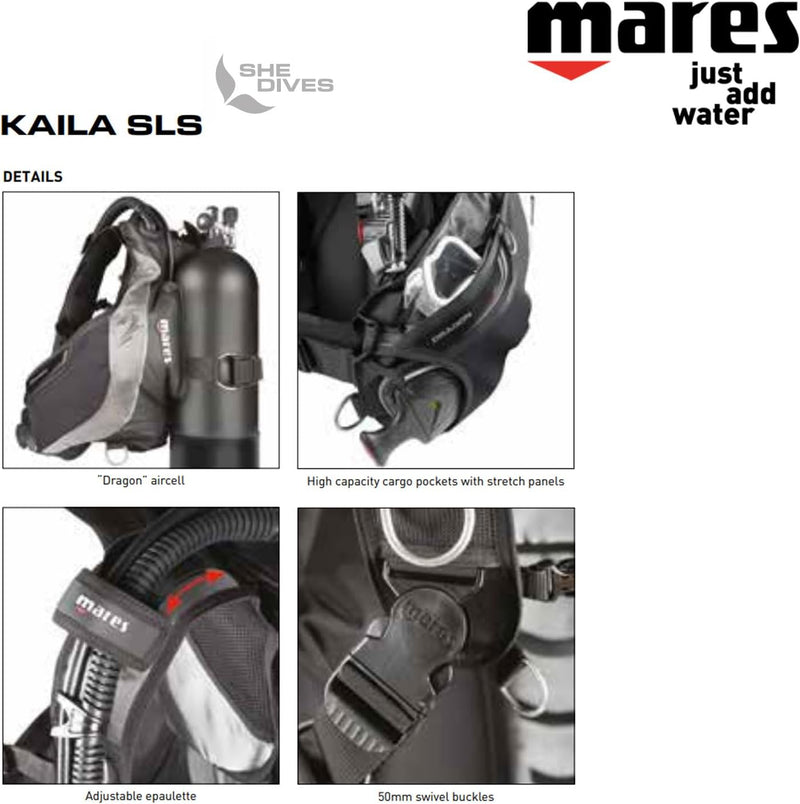 Mares Unisex – Erwachsene Kaila Weste L Schwarz, L Schwarz