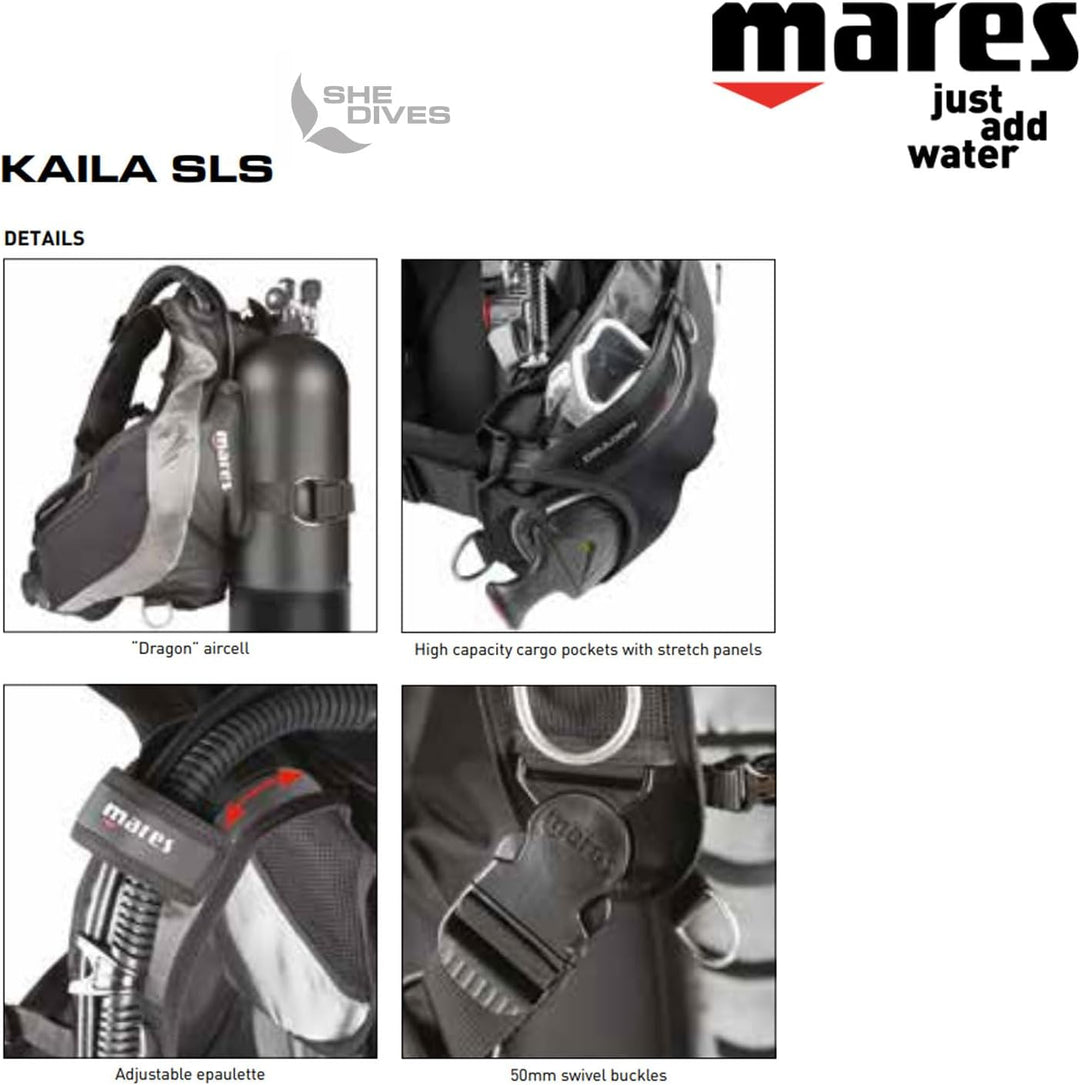 Mares Unisex – Erwachsene Kaila Weste S Schwarz, S Schwarz