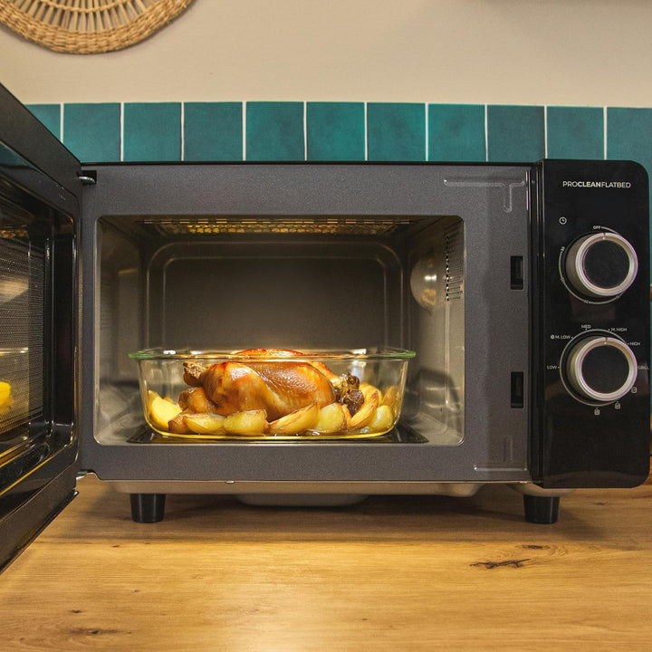Cecotec Mikrowelle mit Grill Proclean 3130 Flatbed. Kapazität 20 l, 700 W, 6 Stufen, 800 W Grill, sc