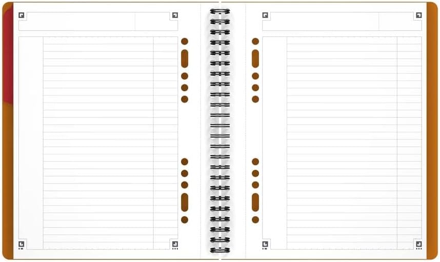 Oxford Activebook Interantional A5, liniert, 160 Seiten, versetzbares Register, Dokumententasche, 5