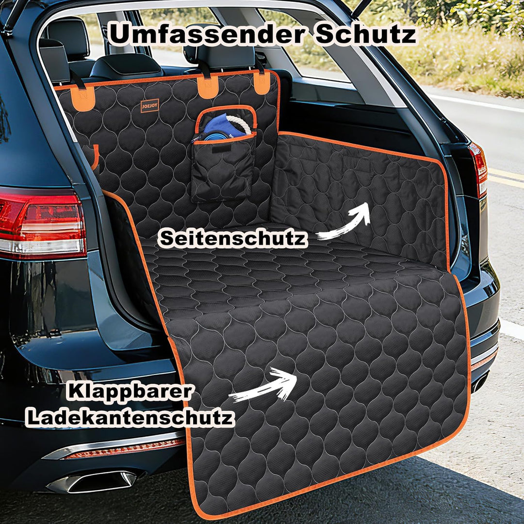 JOEJOY Kofferraumschutz für Hunde mit Seitenschutz, Universale Hundedecke Auto Kofferraum mit Ladeka