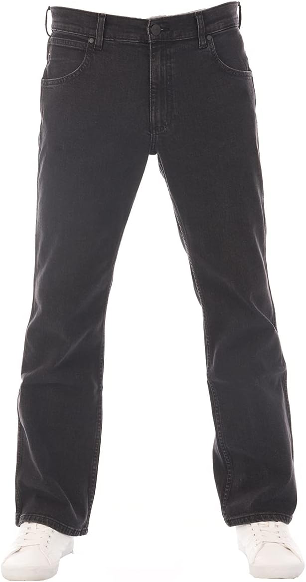 Wrangler Jeans Herren Stretch Bootcut Jacksville Jeanshose Hose Denim Schwarz Blau 30 31 32 33 34 36