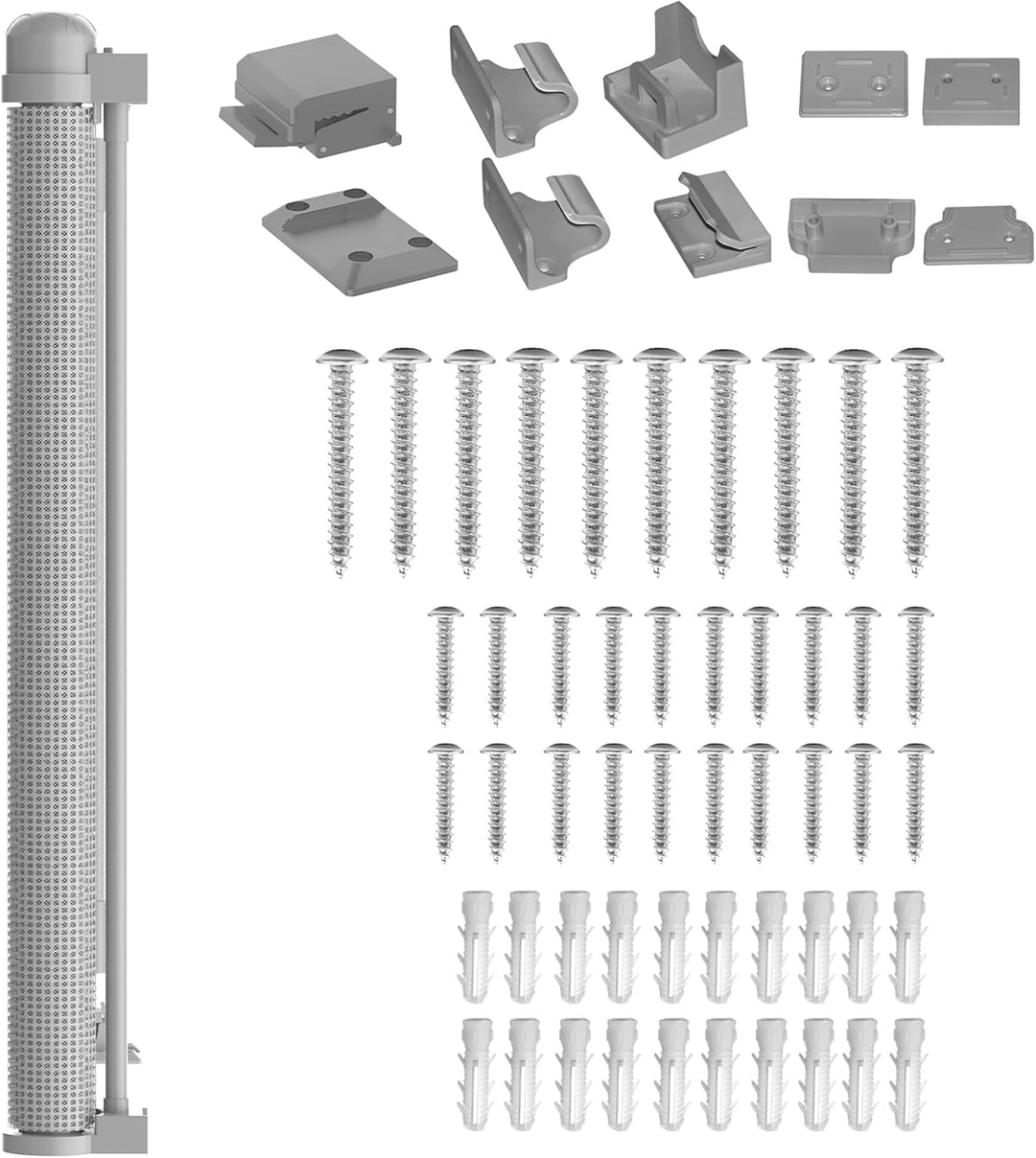 VA-Cerulean Treppenschutzgitter Türschutzgitter Ausziehbar für Kinder und Baby, 300 cm Abschliessbar