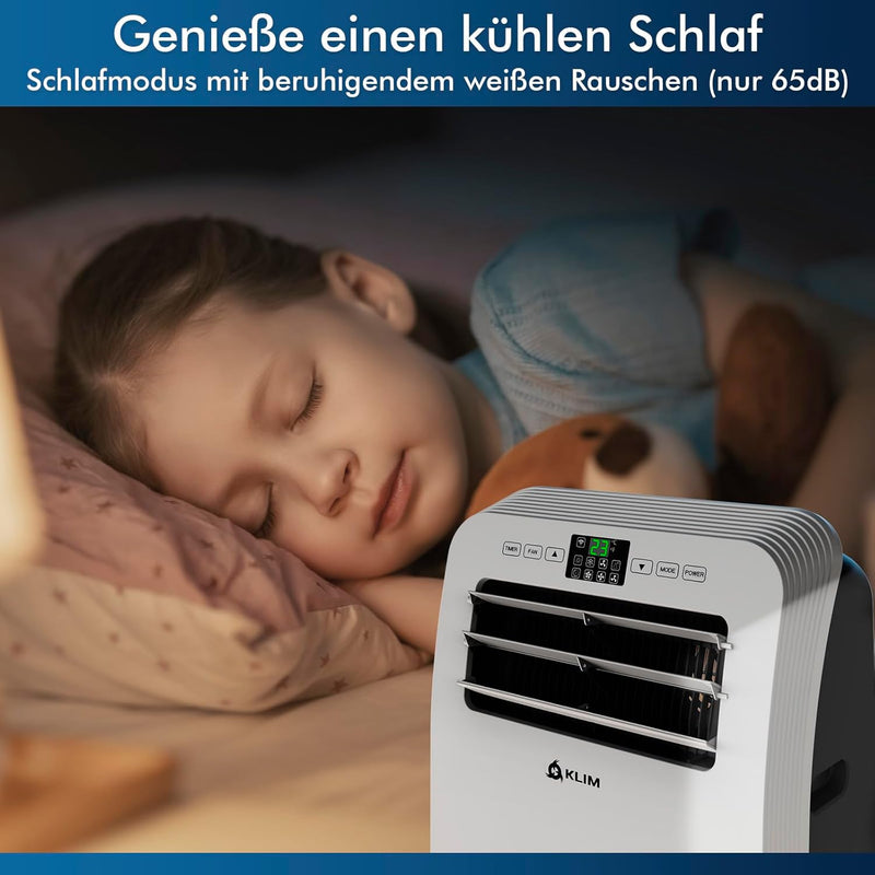 KLIM AC12000 | Leistungsstarke und Leise Mobile Klimaanlage mit 12.000 BTU + NEU 2024 + mit Integrie