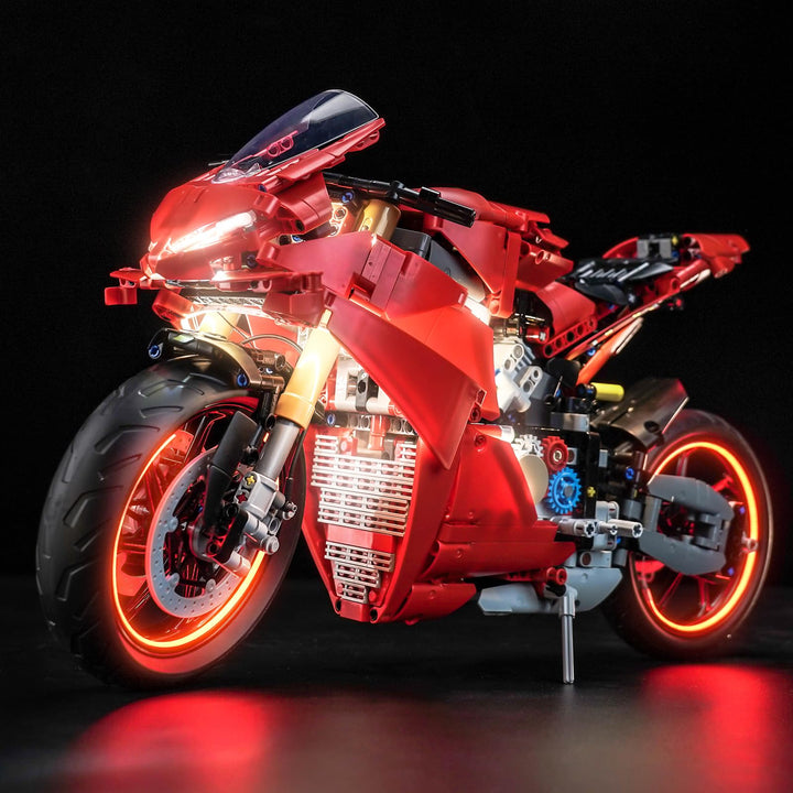 BrickBling Led Licht Set Kompatibel mit Lego Ducati Panigale V4 S Motorcycle 42202 (Kein Modell), De