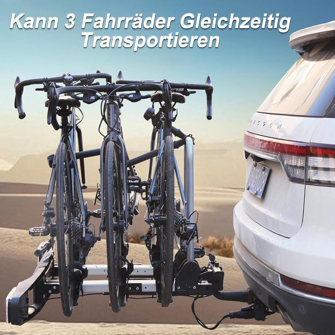 FINEW 3 Stück Rahmenhalter für Fahrradträger Anhängerkupplung, 45cm + 32cm + 25cm Universal Fahrradr