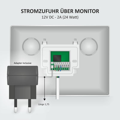 ELRO DV4000IP-2 DV4000IP Video Türsprechanlage, Grau, 2 Appartment Mit App 2 Appartment, Mit App 2 A