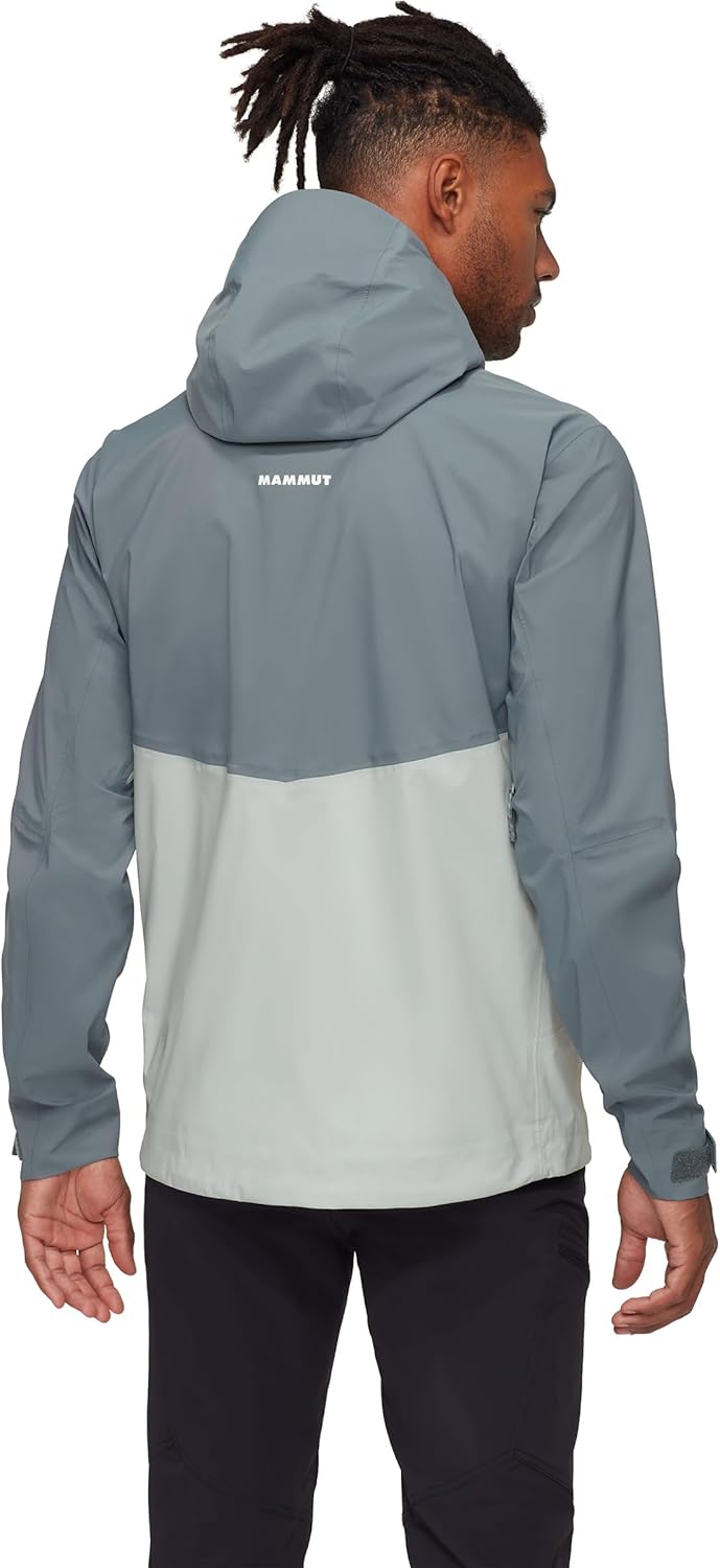 Mammut Herren Alto Guide Hooded Hardshelljacke mit Kapuze L Silver Sage-strata, L Silver Sage-strata