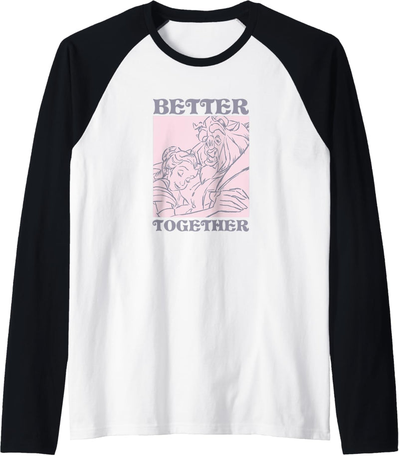 Disney Beauty And The Beast Better Together Portrait Raglan