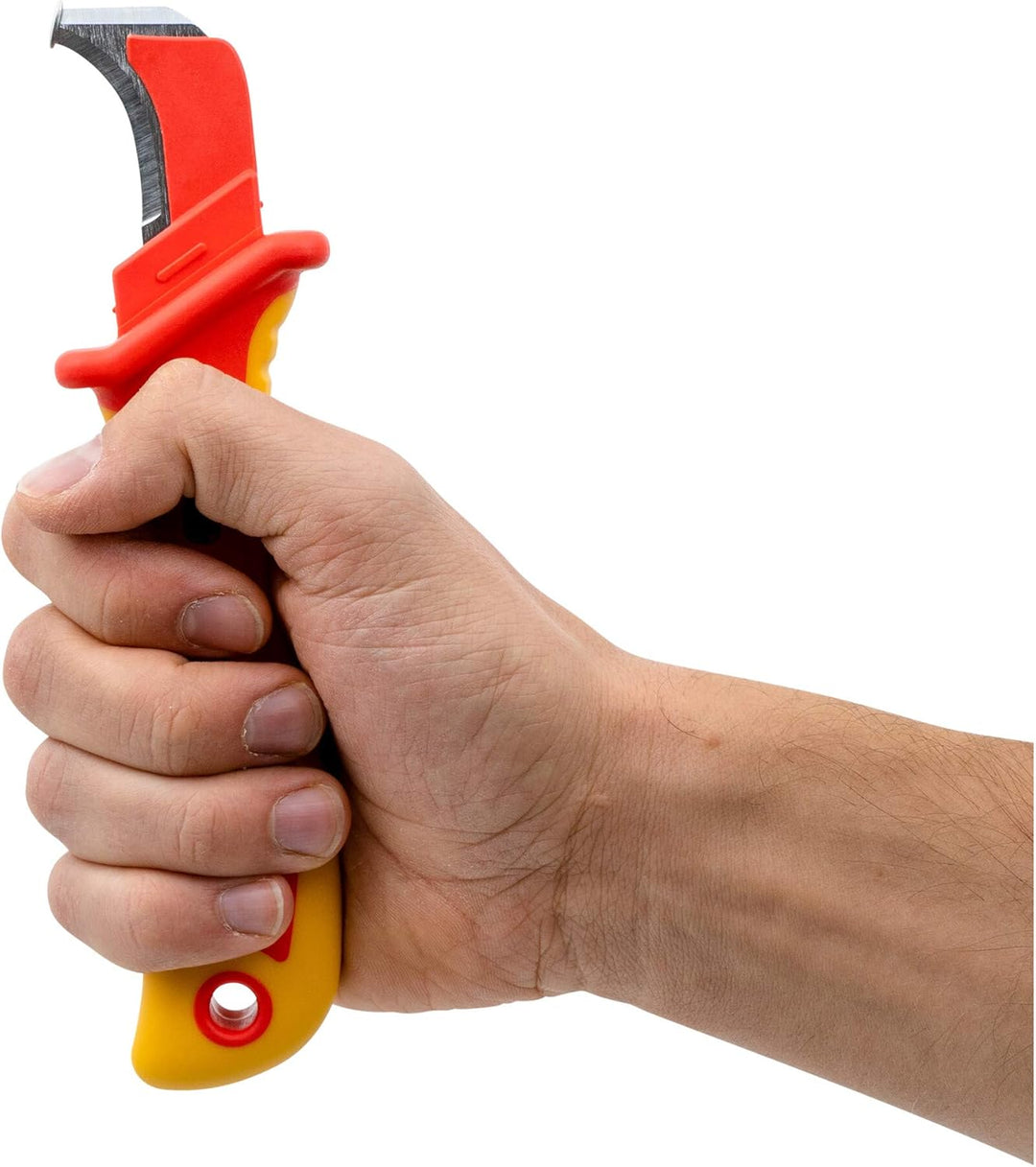 STIER Abmantelungsmesser 180 mm VDE-geprüft, Kabelmesser, Abmantler, geschützte Ausführung, ergonisc