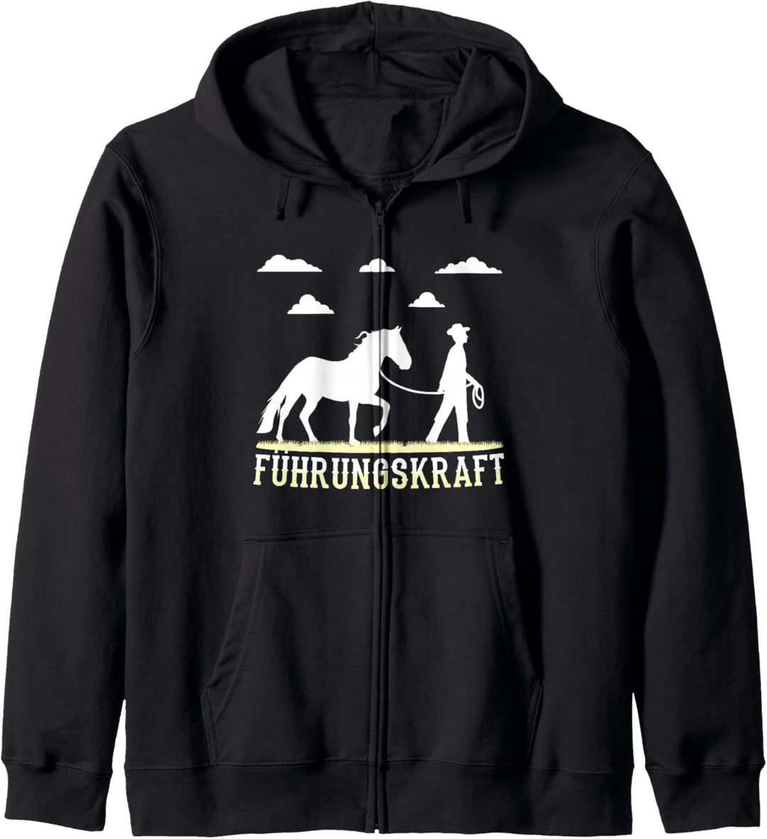 Führungskraft Pferde Führen Reiten Lustiges Pferdehalter Kapuzenjacke