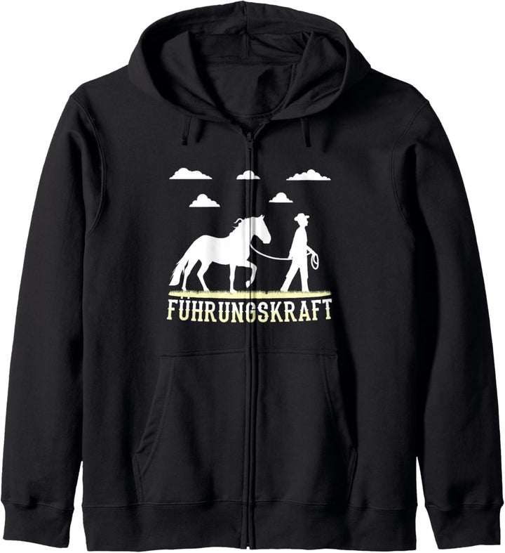 Führungskraft Pferde Führen Reiten Lustiges Pferdehalter Kapuzenjacke