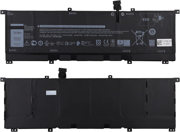 SwarKing Ersatz Akku Kompatibel mit 8N0T7 Dell XPS 15-9575-D1805TS D1605TS i7-8705G Precision