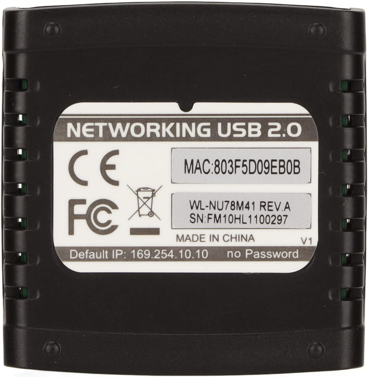 Zunate USB Druckserver, 10 Mbit/S 100 Mbit/S Standard RJ45 LAN Anschluss, USB Ethernet Erweiterungsa