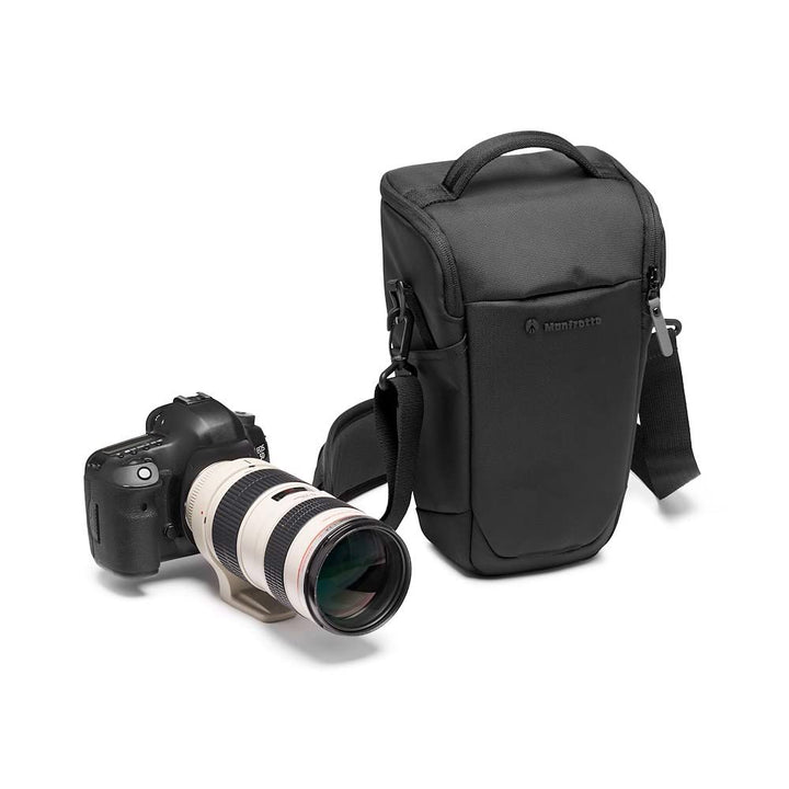 Manfrotto Advanced Holster L III, Kameratasche, DSLR-Tasche mit Objektiv, Kameratasche mit Stativhal
