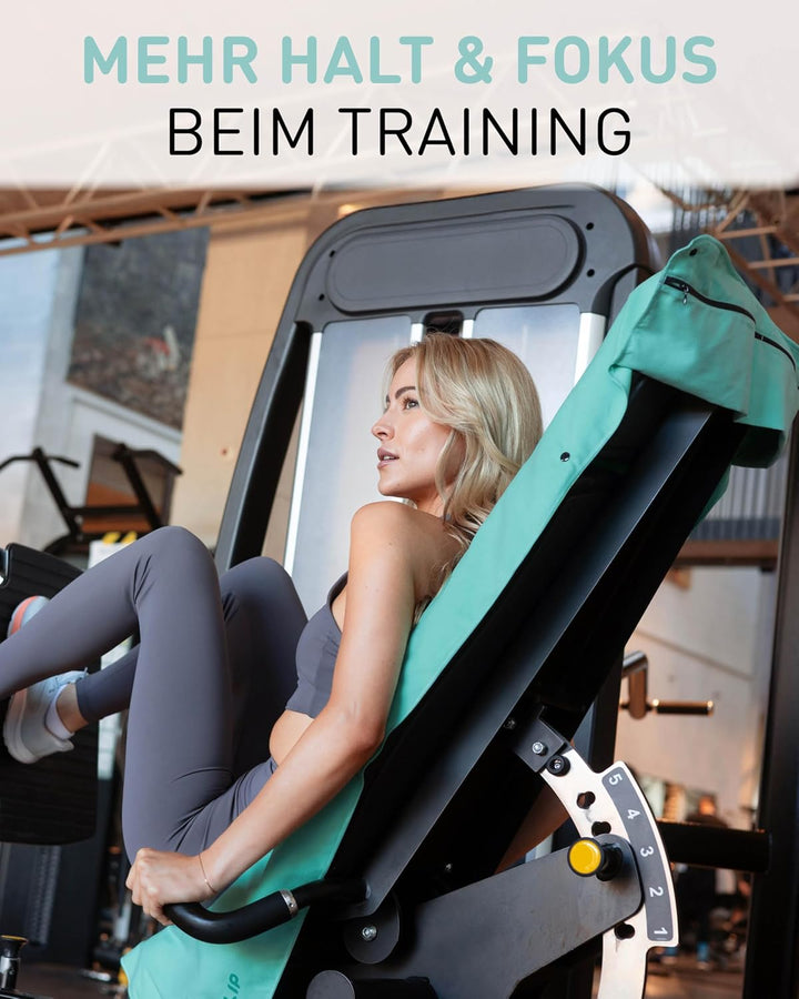 Fit-Flip Fitness Handtuch aus Mikrofaser kompakt und schnelltrocknend | mit Magnet und Reissverschlu