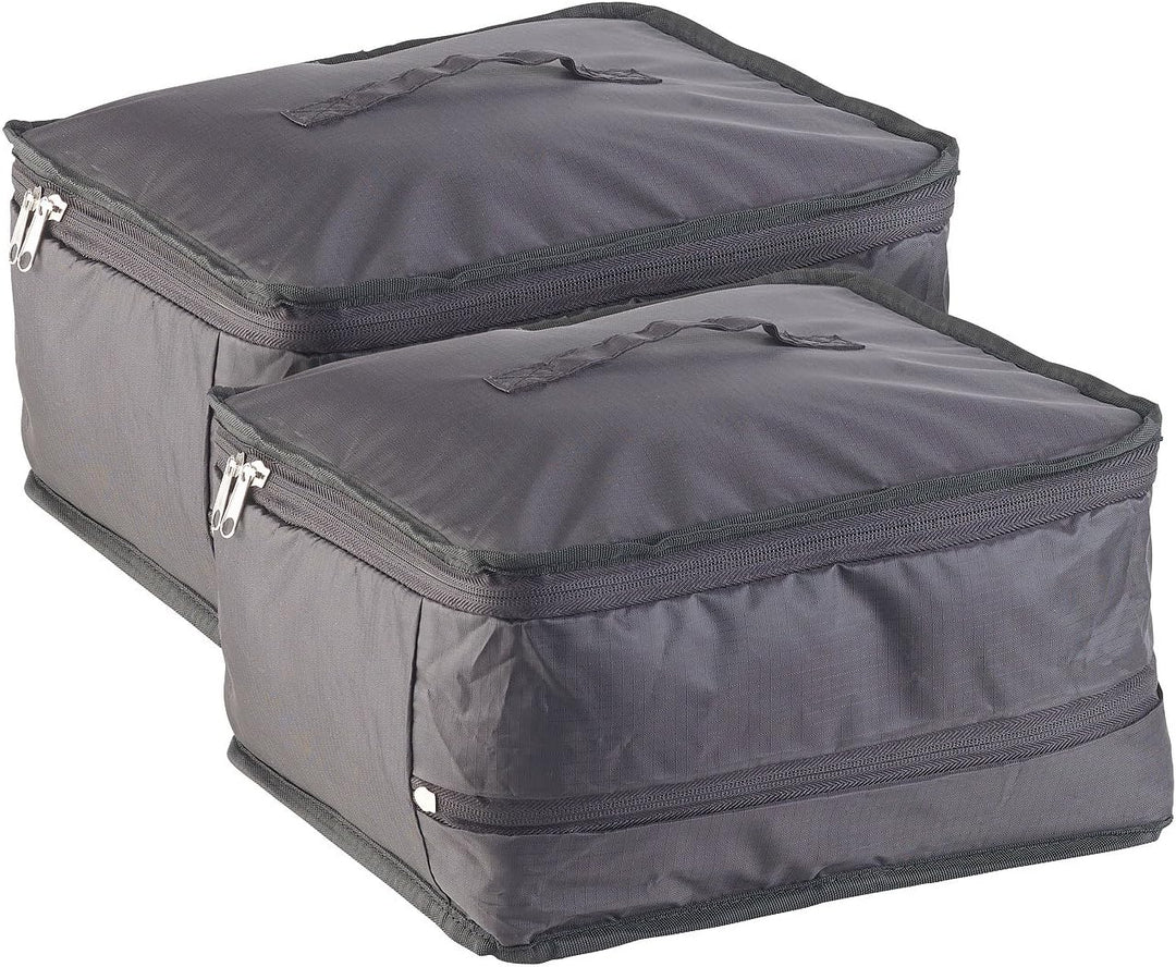 Xcase Koffer Regalsysteme: 2er-Set XL-Koffer-Organizer, Packwürfel zum Aufhängen, 30 x 64 x 30 cm (O
