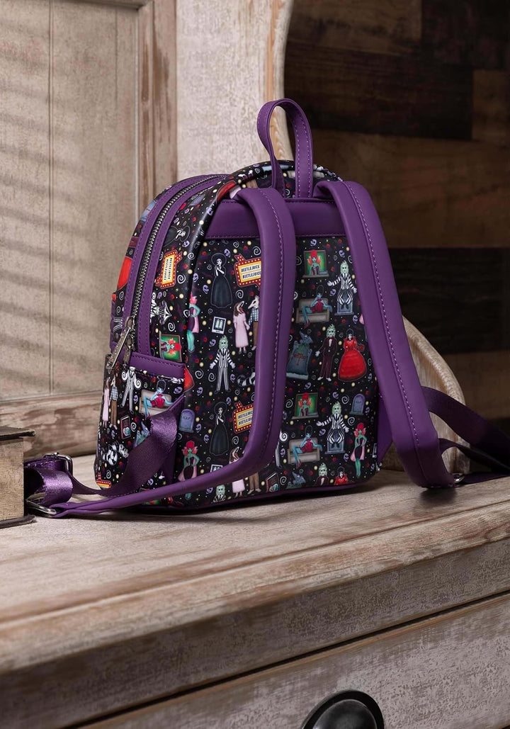 Loungefly Beetlejuice Icons AOP Mini Backpack