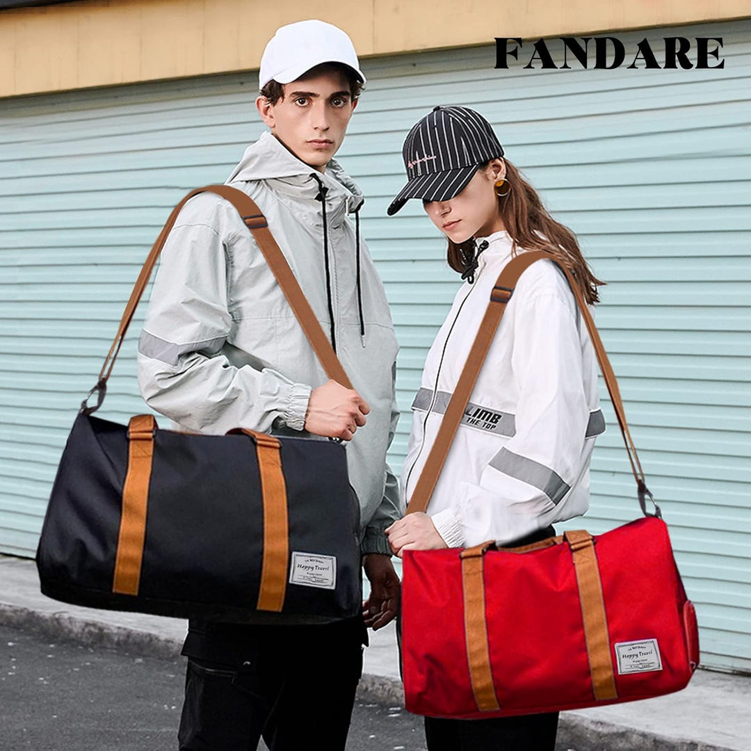FANDARE Reisetaschen Sporttasche Damen Umhängetasche Herren Handgepäck Schultertasche Übernachtung S