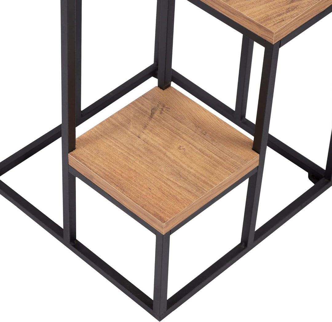[en.casa] Blumentreppe Ameland Pflanzenständer Pflanzentreppe indoor Blumenständer Pflanzenregal Met